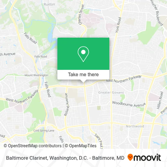 Baltimore Clarinet map