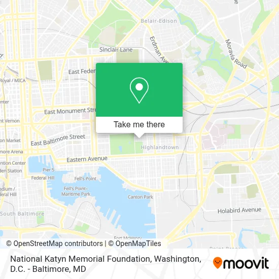 National Katyn Memorial Foundation map