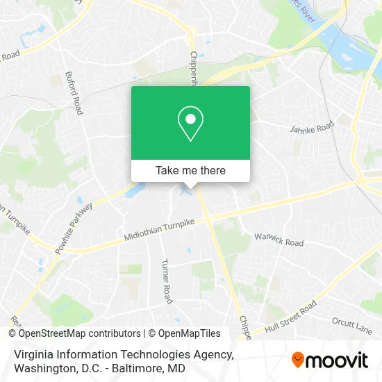 Virginia Information Technologies Agency map