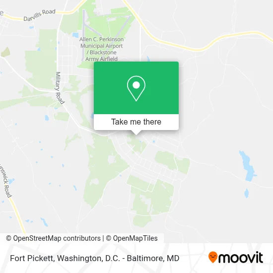 Fort Pickett map
