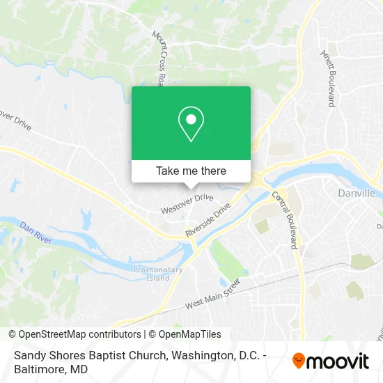 Sandy Shores Baptist Church map