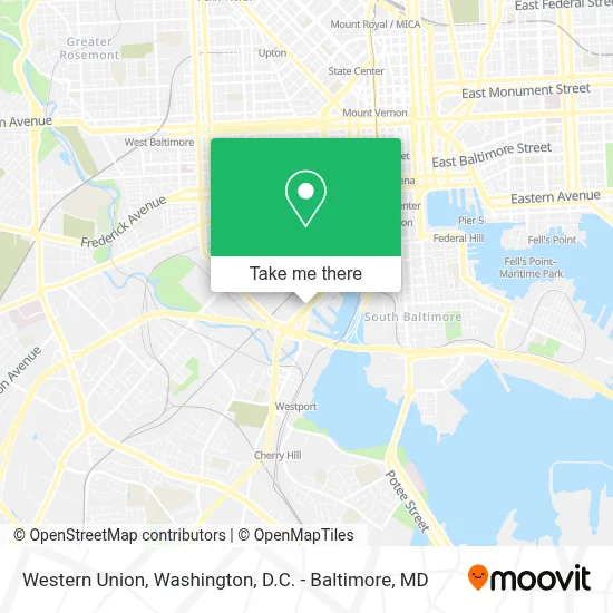 Western Union map