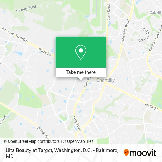 Ulta Beauty at Target map