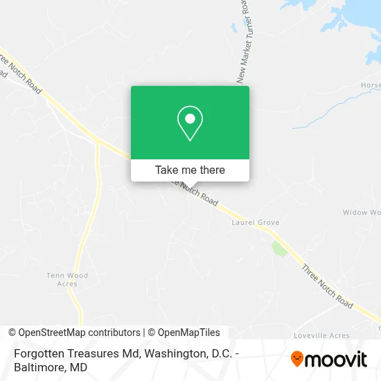 Forgotten Treasures Md map