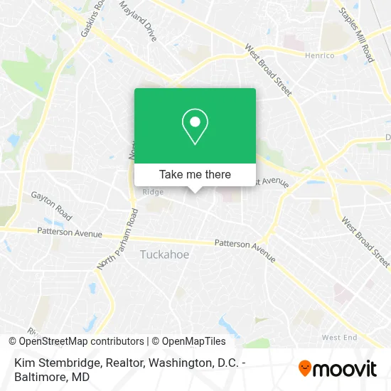 Kim Stembridge, Realtor map