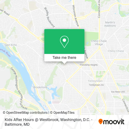 Kids After Hours @ Westbrook map