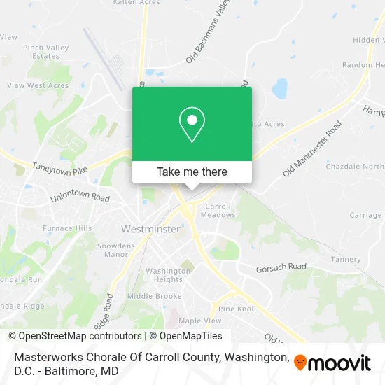 Masterworks Chorale Of Carroll County map