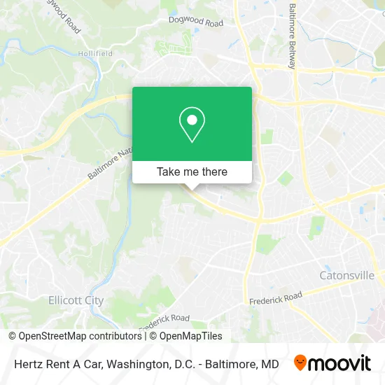 Hertz Rent A Car map