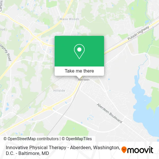 Innovative Physical Therapy - Aberdeen map