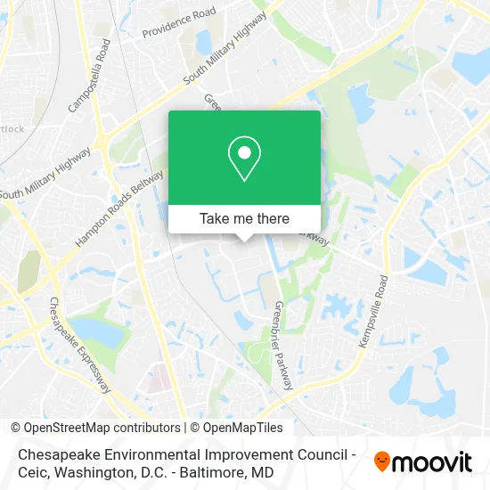 Chesapeake Environmental Improvement Council - Ceic map