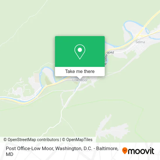 Post Office-Low Moor map