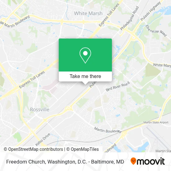 Freedom Church map