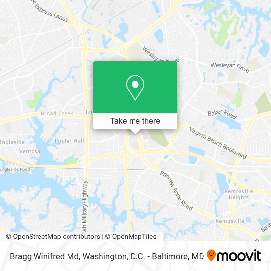 Bragg Winifred Md map