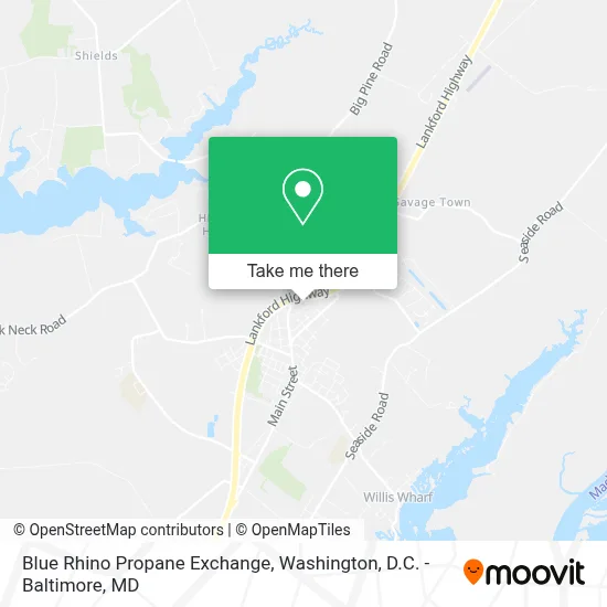 Blue Rhino Propane Exchange map