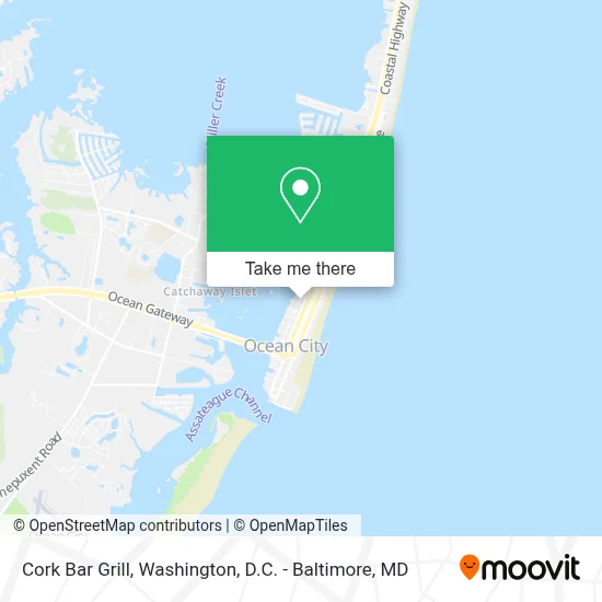 Cork Bar Grill map