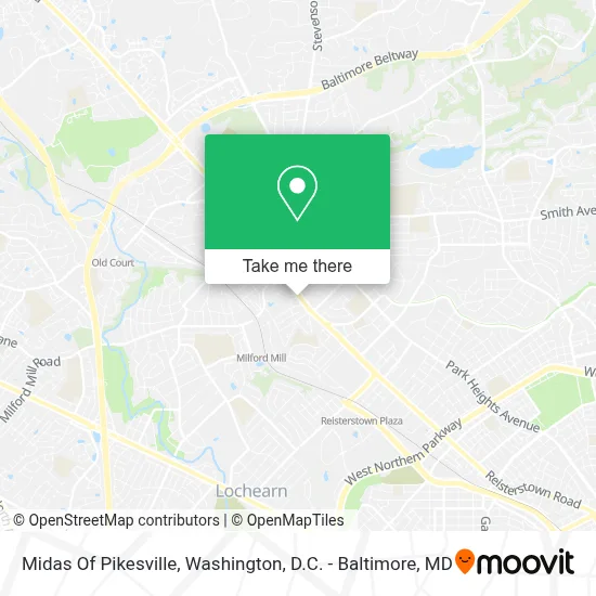 Midas Of Pikesville map