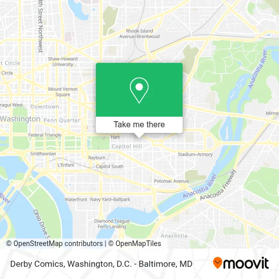 Derby Comics map