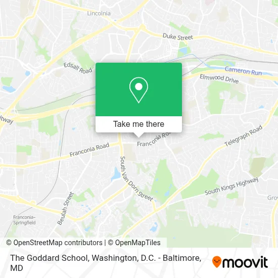 The Goddard School map
