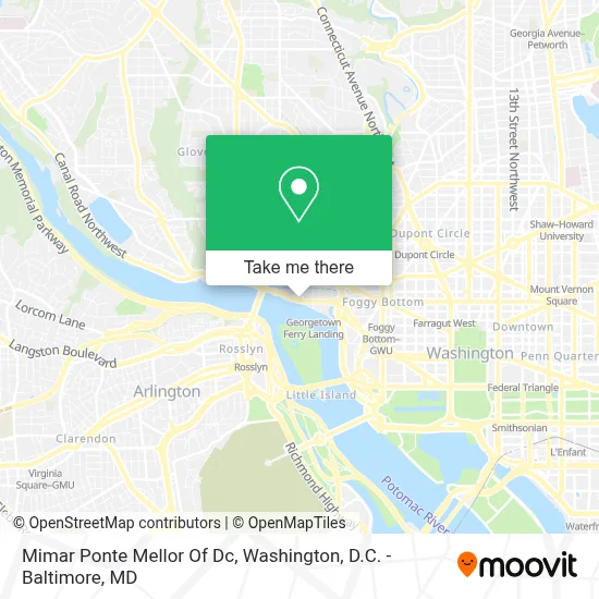 Mimar Ponte Mellor Of Dc map