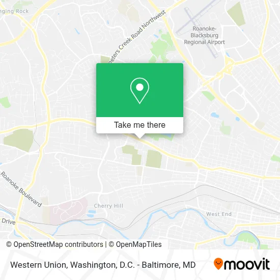 Western Union map