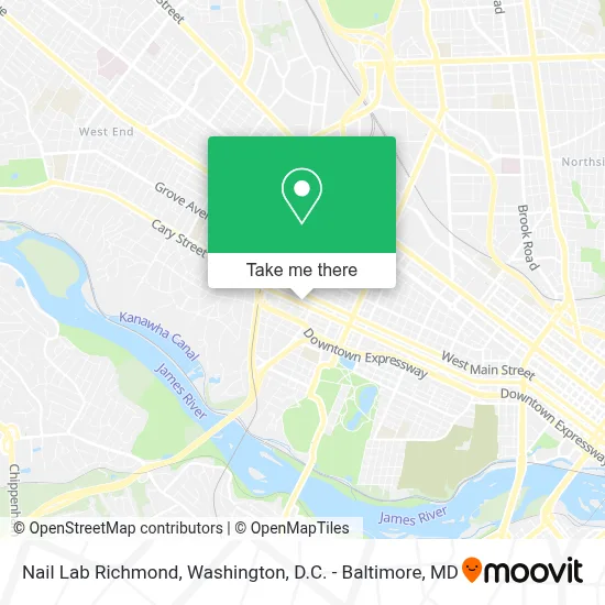 Nail Lab Richmond map