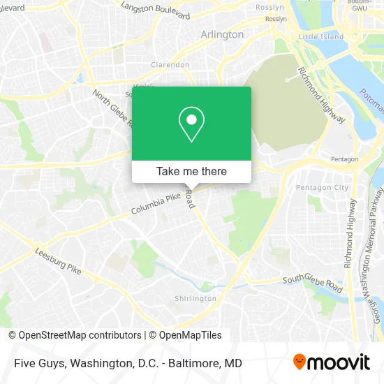 Five Guys map