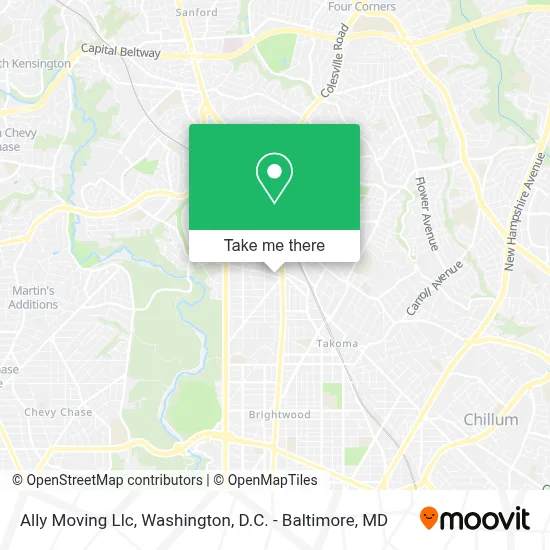 Ally Moving Llc map
