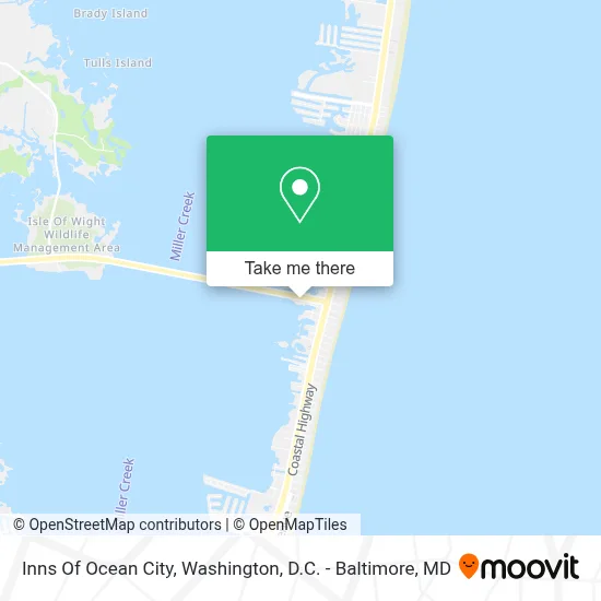 Inns Of Ocean City map