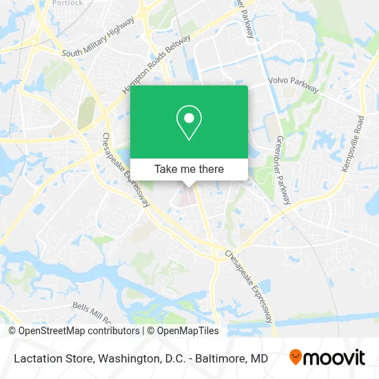 Lactation Store map