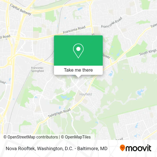 Nova Rooftek map