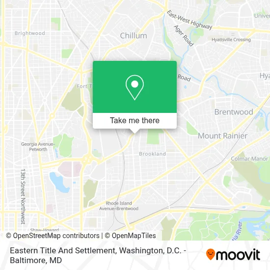 Eastern Title And Settlement map