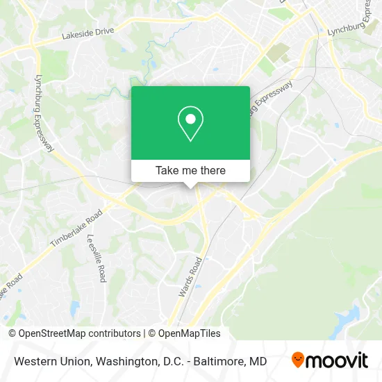 Western Union map
