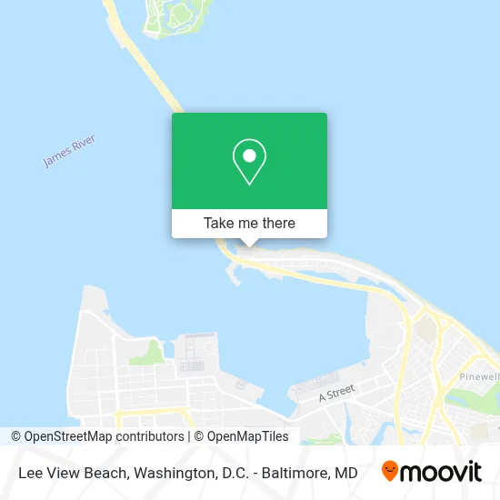 Lee View Beach map
