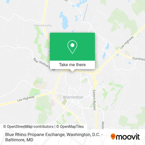 Blue Rhino Propane Exchange map