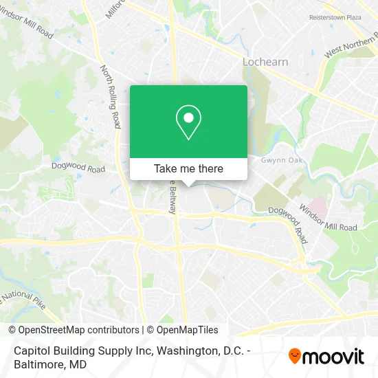 Capitol Building Supply Inc map