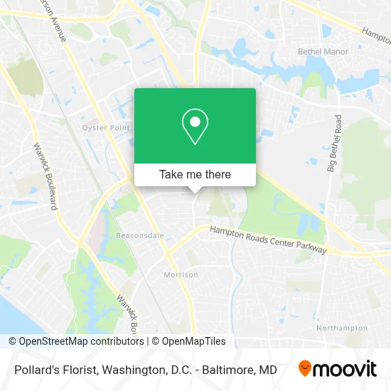 Pollard's Florist map