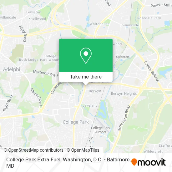 College Park Extra Fuel map