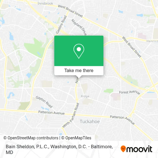 Bain Sheldon, P.L.C. map