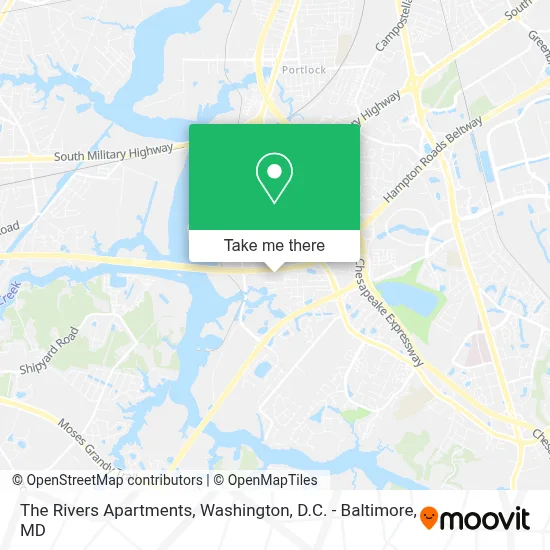 The Rivers Apartments map