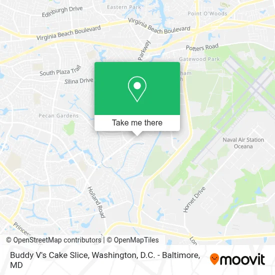 Buddy V's Cake Slice map