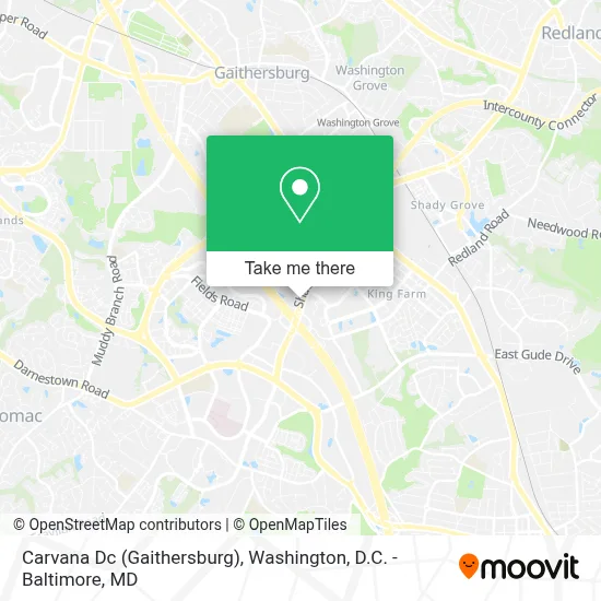 Carvana Dc (Gaithersburg) map