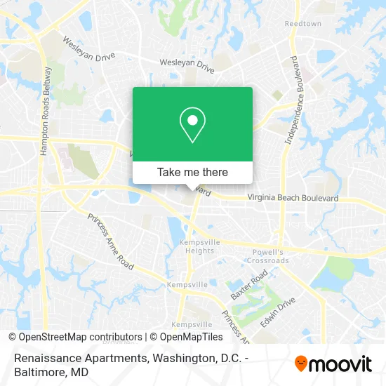 Renaissance Apartments map