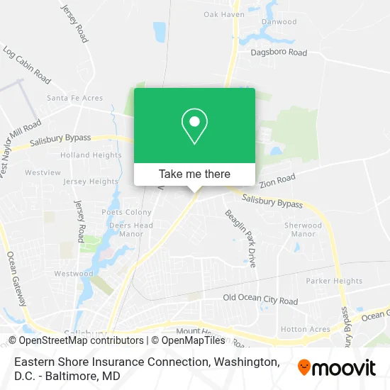Eastern Shore Insurance Connection map