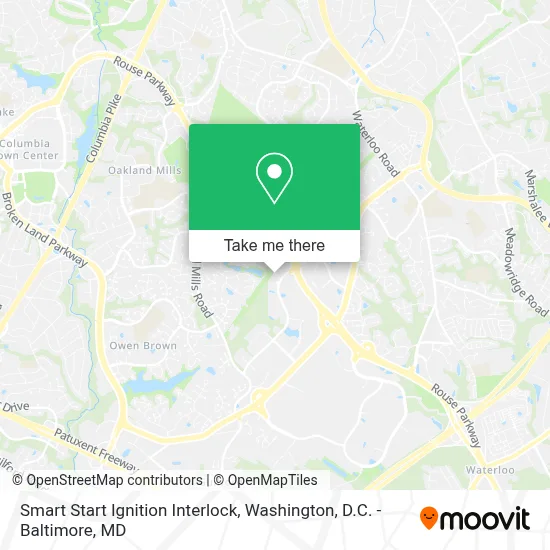Smart Start Ignition Interlock map