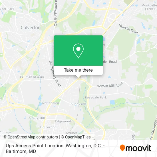 Ups Access Point Location map