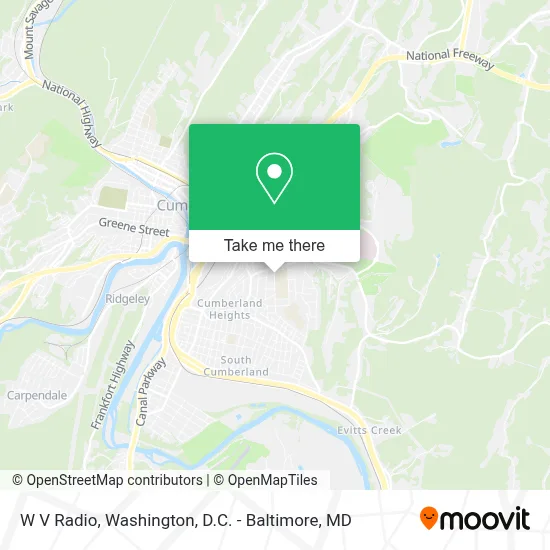 W V Radio map