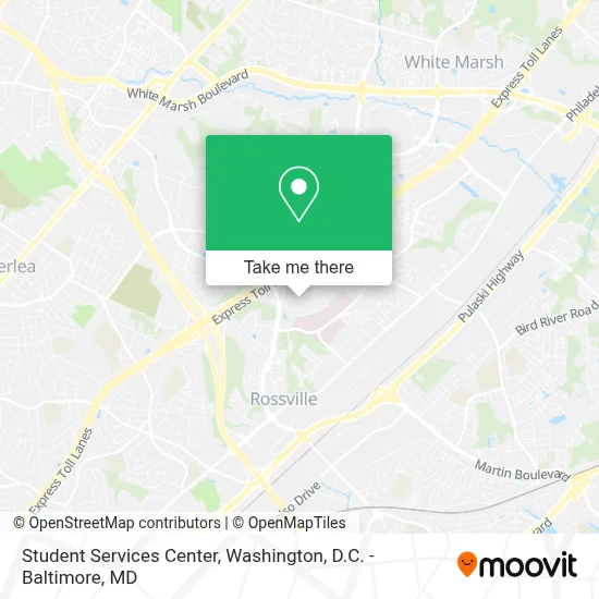 Student Services Center map