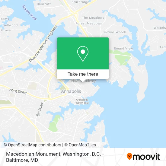 Macedonian Monument map