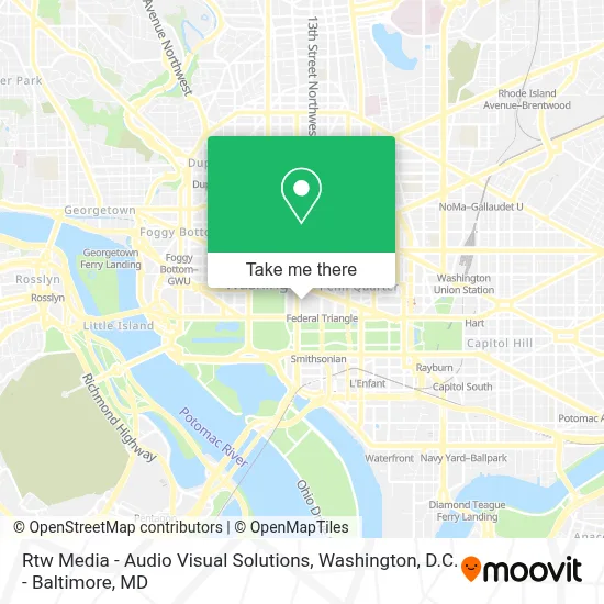 Rtw Media - Audio Visual Solutions map