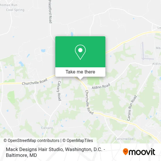 Mack Designs Hair Studio map